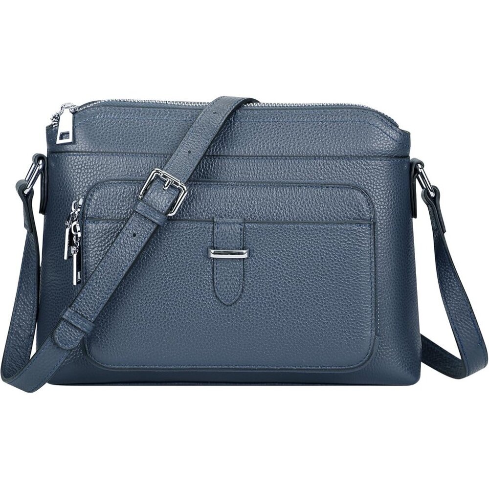 Genuine Leather Crossbody Bag for Women Small Handbag with Card Slots